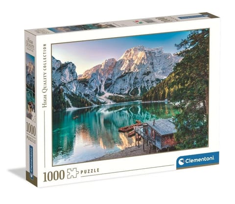 ⁨Puzzle 1000 HQ Emerald Lake Braies⁩ w sklepie Wasserman.eu
