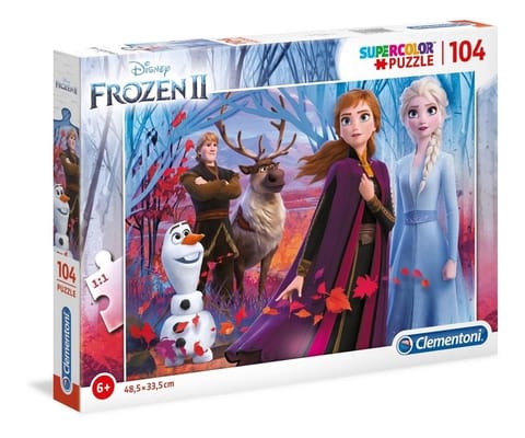 ⁨FROZEN FROZEN PUZZLE 104 ELEMENTS ANNA ELSA CLEMENTONI⁩ at Wasserman.eu