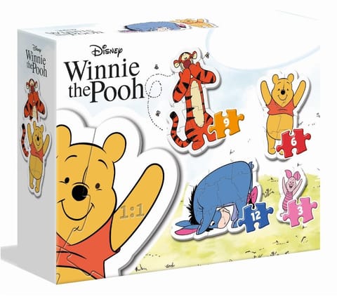 ⁨Puzzle 3/6/9/12 Kubuś Puchatek⁩ w sklepie Wasserman.eu