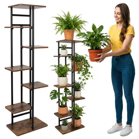 ⁨Kwietnik metalowy stojak na kwiaty BASTIAN rustic⁩ w sklepie Wasserman.eu