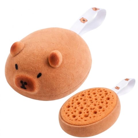 ⁨Dwustronna Gąbka KAPIBARA Plaster miodu do mycia ciała na mokro, delikatny peeling GB22⁩ w sklepie Wasserman.eu