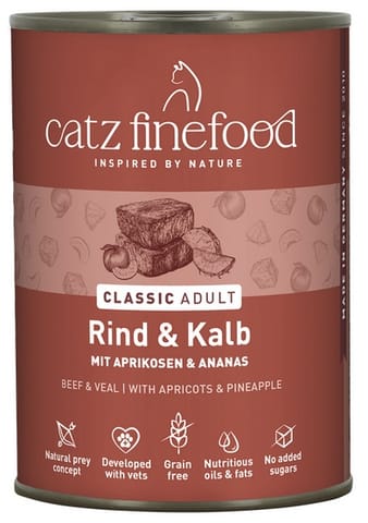 ⁨Catz Finefood Classic Wołowina i cielęcina (N.07) puszka 400g⁩ w sklepie Wasserman.eu