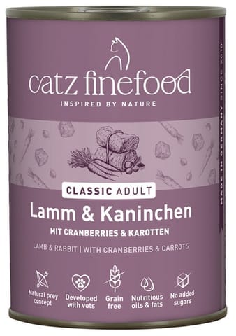 ⁨Catz Finefood Classic N.11 Lamb and Rabbit can 400g⁩ at Wasserman.eu