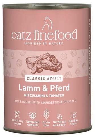 ⁨Catz Finefood Classic Jagnięcina i Konina (N.19) puszka 400g⁩ w sklepie Wasserman.eu