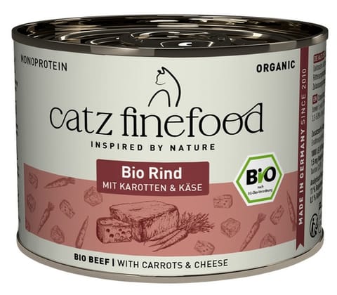 ⁨Catz Finefood Organic Bio Wołowina (N.507) puszka 200g⁩ w sklepie Wasserman.eu