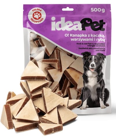 ⁨IdeaPet Kanapka z kaczką, warzywami i rybą 500g⁩ w sklepie Wasserman.eu