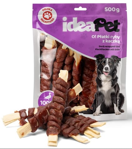 ⁨IdeaPet Płatki ryby z kaczką 500g⁩ w sklepie Wasserman.eu
