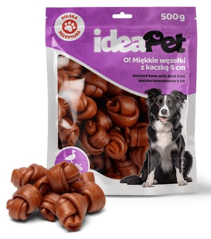 ⁨IdeaPet Miękkie węzełki z kaczką 5cm 500g⁩ w sklepie Wasserman.eu