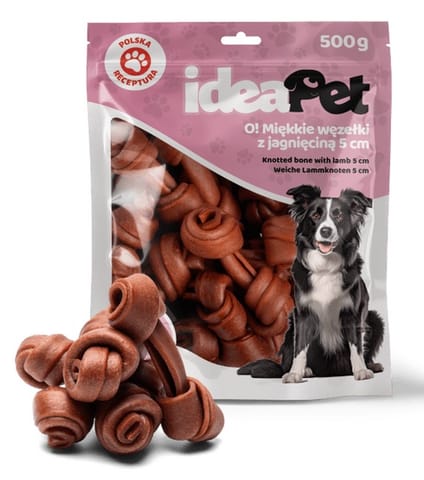 ⁨IdeaPet Miękkie węzełki z jagnieciną 5cm 500g⁩ w sklepie Wasserman.eu