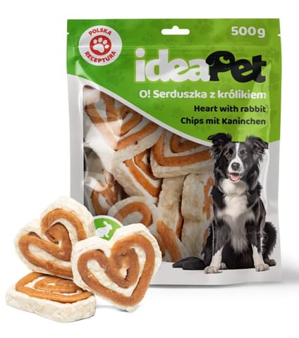 ⁨IdeaPet Serduszka królikiem 500g⁩ w sklepie Wasserman.eu