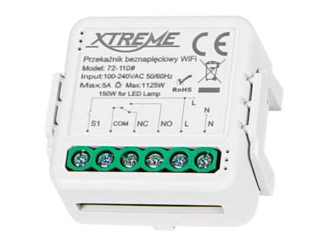 ⁨72-110# Inteligentny przekaźnik beznapięciowy wifi tuya xtreme⁩ w sklepie Wasserman.eu