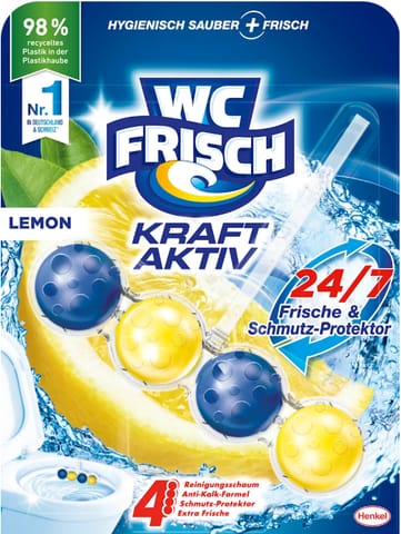 ⁨WC-Frisch Blau Kraft-Aktiv Lemon Zawieszka WC 50 g⁩ w sklepie Wasserman.eu
