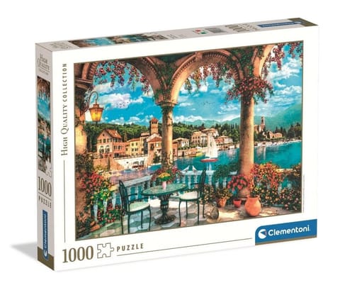 ⁨Puzzle 1000 HQ Balcony View Of Lake Como⁩ w sklepie Wasserman.eu