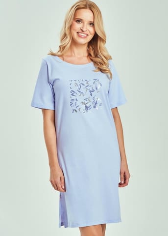 ⁨KOSZULA TARO 3554 VALENTINA SS26 02 (kolor błękit, rozmiar M)⁩ w sklepie Wasserman.eu