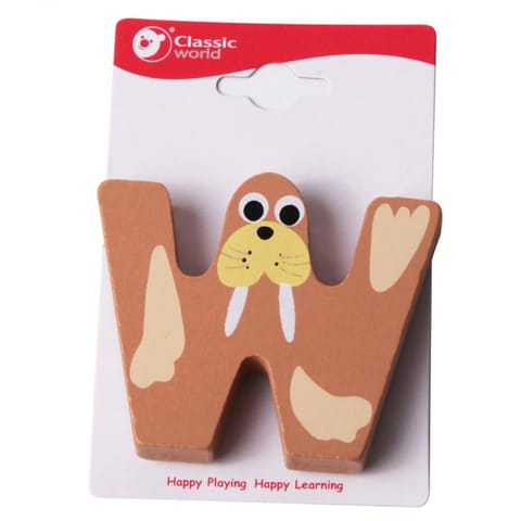 ⁨CLASSIC WORLD Drewniana Literka W⁩ w sklepie Wasserman.eu