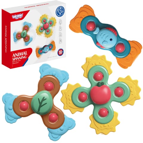 WOOPIE BABY Spiner Zabawka Sensoryczna Edukacyjna 3w1 Kolorowe w sklepie Wasserman.eu