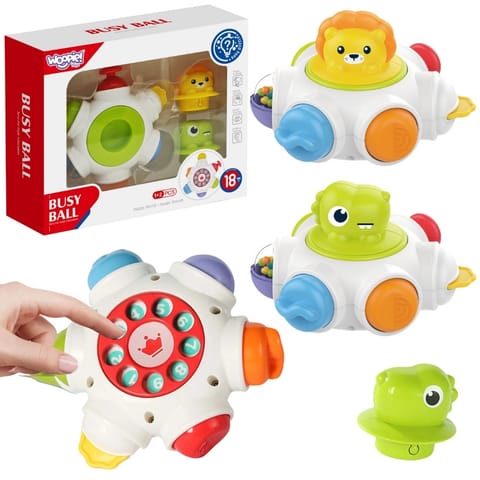 ⁨WOOPIE BABY Kosmiczna Rakieta Aktywności - Edukacyjna Kostka Sensoryczna 18m+⁩ w sklepie Wasserman.eu