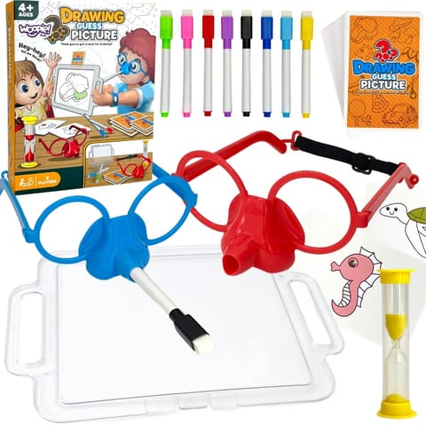 ⁨WOOPIE Gra Kalambury "Narysuj i Zgadnij Obrazek" Malowanie Nosem⁩ w sklepie Wasserman.eu