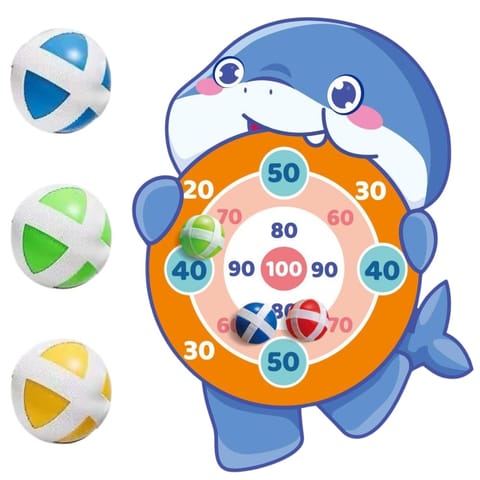 ⁨WOOPIE Gra Zręcznościowa w Rzutki na Rzepy Tarcza Rekin⁩ w sklepie Wasserman.eu