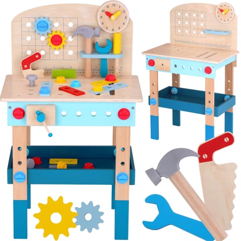 ⁨TOOKY TOY Drewniany Stół Do Majsterkowania Warsztat⁩ w sklepie Wasserman.eu