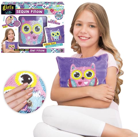 ⁨WOOPIE ART&FUN Zestaw Kreatywny Poduszka do Ozdobienia Sówka⁩ w sklepie Wasserman.eu