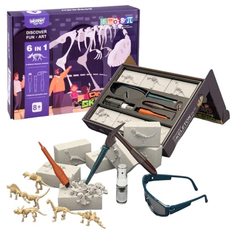⁨WOOPIE Wykopalisko "Mały Archeolog" 6 Szkieletów Dinozaurów⁩ w sklepie Wasserman.eu