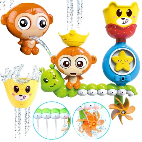 ⁨WOOPIE BABY Zabawka Wodna do Kąpieli Małpka + Kubeczek⁩ w sklepie Wasserman.eu