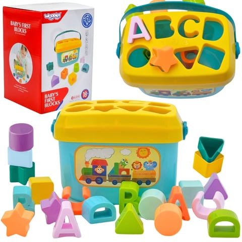 ⁨WOOPIE BABY Sorter 2w1 Skrzynka Walizka + Nauka Alfabetu i Kształtów⁩ w sklepie Wasserman.eu