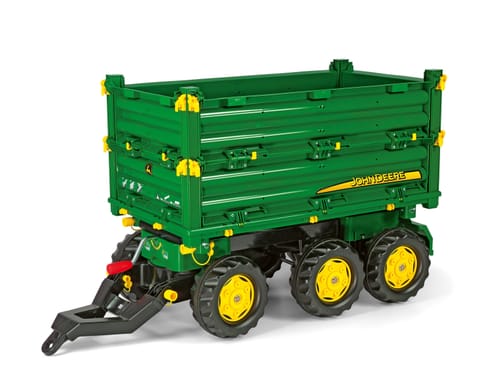 ⁨Rolly Toys rollyMulti Trailer -  Przyczepa Wywrotka Rolly Multi John Deere 3 osiowa⁩ w sklepie Wasserman.eu