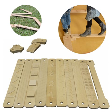 ⁨MASTERKIDZ Trening Balansu Równowagi Drewniane Deseczki⁩ w sklepie Wasserman.eu