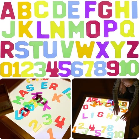 ⁨MASTERKIDZ Przezroczyste Cyfry i Litery 38 szt. Montessori⁩ w sklepie Wasserman.eu