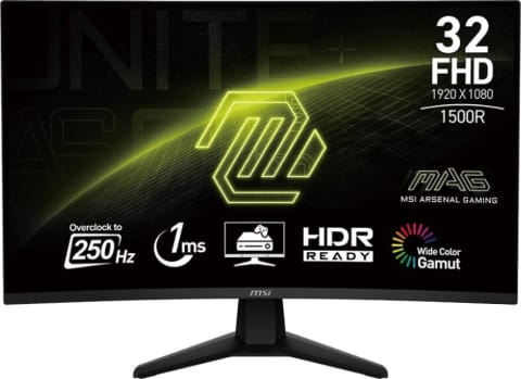 ⁨Monitor MSI MAG 32C6X (31.5" /VA /250Hz /1920 x 1080 /Czarny)⁩ w sklepie Wasserman.eu