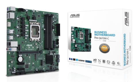⁨ASUS PRO Q670M-C-CSM Intel Q670 LGA 1700 micro ATX⁩ at Wasserman.eu