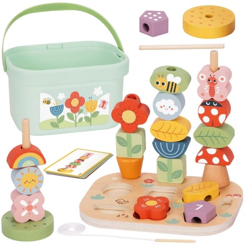 ⁨TOOKY TOY Box Edukacyjny 5 w1 Magiczny Ogród Montessori⁩ w sklepie Wasserman.eu