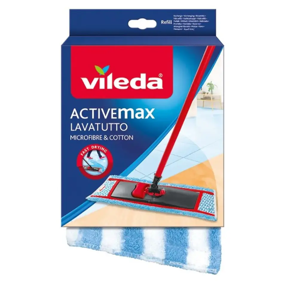 ⁨Flat Mop Refill Vileda Active Max⁩ at Wasserman.eu