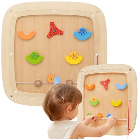 ⁨VIGA Drewniana Tablica Manipulacyjna Sensoryczna Gra w Pinball⁩ w sklepie Wasserman.eu