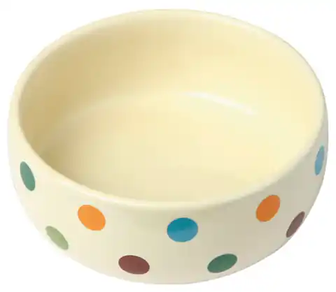 ⁨KERBL Ceramic bowl Dots, 300 ml [82672]⁩ at Wasserman.eu
