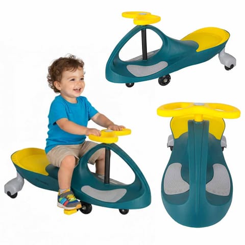 ⁨Jeździk grawitacyjny świecące koła LED butelkowy żółty⁩ w sklepie Wasserman.eu