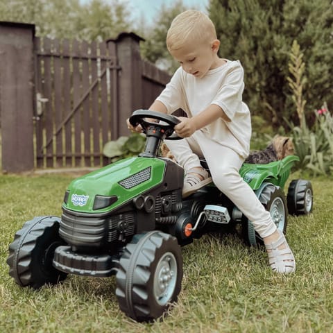 ⁨WOOPIE Traktor na Pedały Farmer GoTrac MAXI z Przyczepą Ciche Koła⁩ w sklepie Wasserman.eu