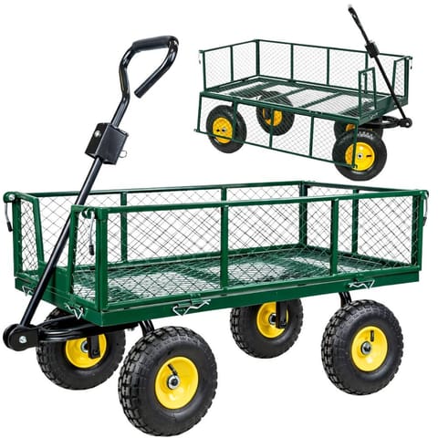 ⁨Wózek Ogrodowy Transportowy Składany Przyczepka Stalowa 200 kg⁩ w sklepie Wasserman.eu