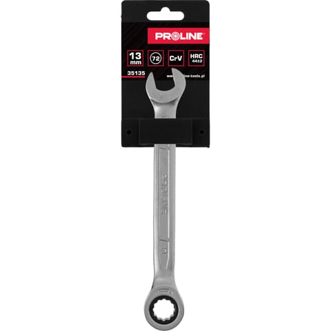 ⁨RATCHET COMBINATION SPANNER, CRV, 13MM, PROLINE⁩ at Wasserman.eu