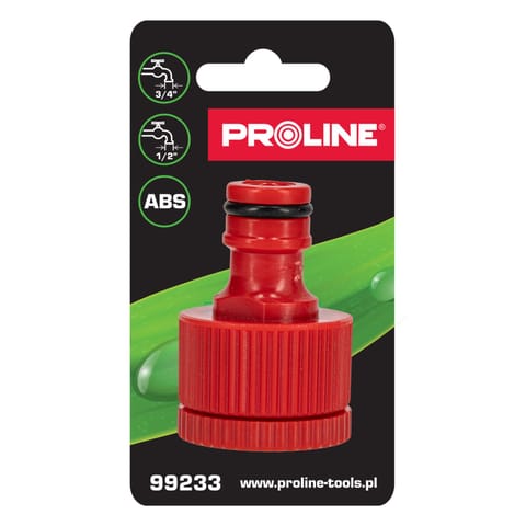 ⁨TAP ADDAPTOR AND REDUCER 1/2"-3/4" CARD PROLINE⁩ at Wasserman.eu