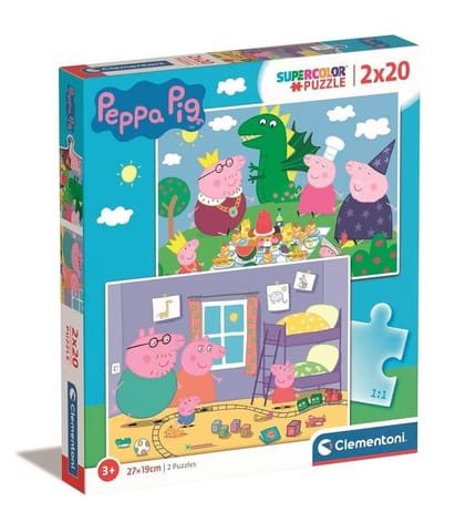 ⁨Puzzle 2x20 Super Kolor Peppa Pig⁩ w sklepie Wasserman.eu