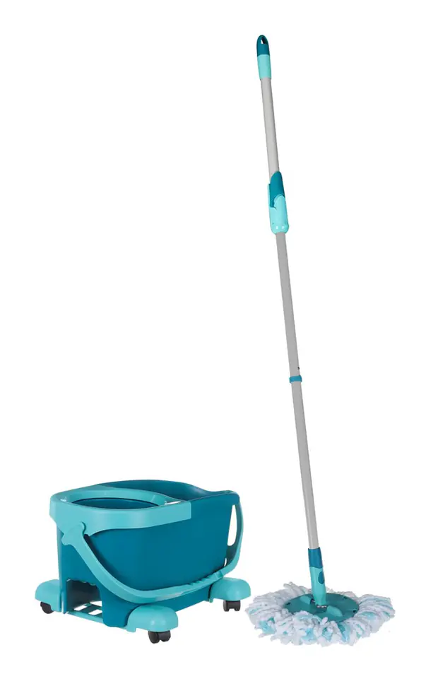 ⁨Zestaw Clean Twist Mop Ergo na kółkach Leifheit⁩ w sklepie Wasserman.eu