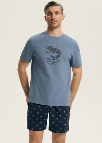 ⁨PIŻAMA HENDERSON 44520 BRAD 95X (kolor steel blue, rozmiar M)⁩ w sklepie Wasserman.eu