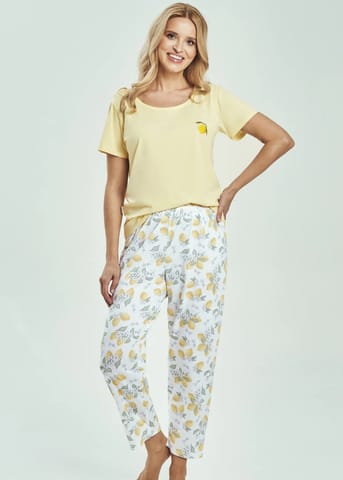 ⁨PIŻAMA TARO 3532 FRIDA SS26 01 (kolor żółty, rozmiar S)⁩ w sklepie Wasserman.eu