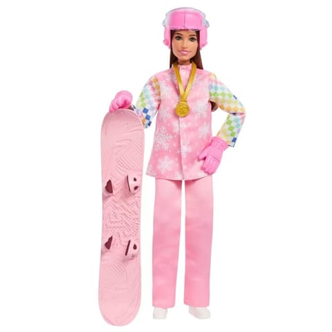 ⁨Barbie Careers Snowboarder Doll in Pink Jacket⁩ w sklepie Wasserman.eu