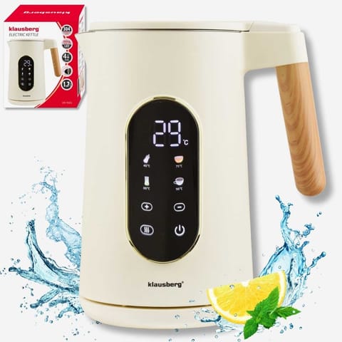 ⁨CZAJNIK ELEKTRYCZNY 1,7L KLAUSBERG KB-9005 REGULACJA TEMPERATURY⁩ w sklepie Wasserman.eu