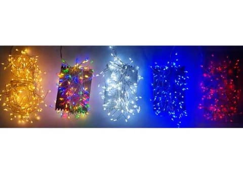 ⁨Lampki świąteczne na druciku 200 LED 5 m IP44 MIX kolorów⁩ w sklepie Wasserman.eu