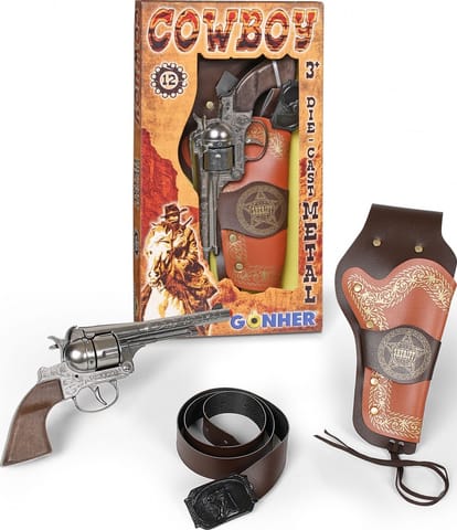⁨Gonher Metal revolver with holster and belt⁩ at Wasserman.eu
